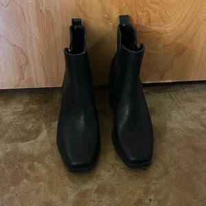 Target Universal Thread Black Ankle Booties